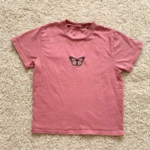 Brandy Melville butterfly tee